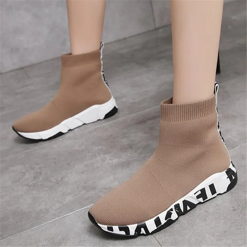 

High-top women's shoes new fashion breathable mesh platform womens shoes lace-up comfortable casual women sneakers loafers