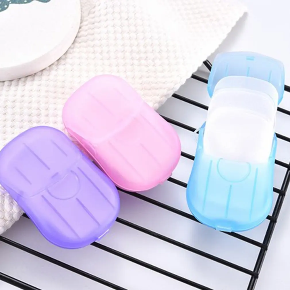 

Portable Cleaning Soap Paper Hand Washing Soap Disposable Bath Toiletry Paper Soap Sheet Travel Soap Sheet Random Color