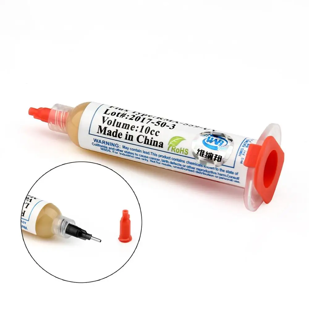 10cc Lead-Free Solder Paste Flux No-Clean Syringe Soldering Grease for PCB BGA PGA SMD Welding Repair Tool | Инструменты