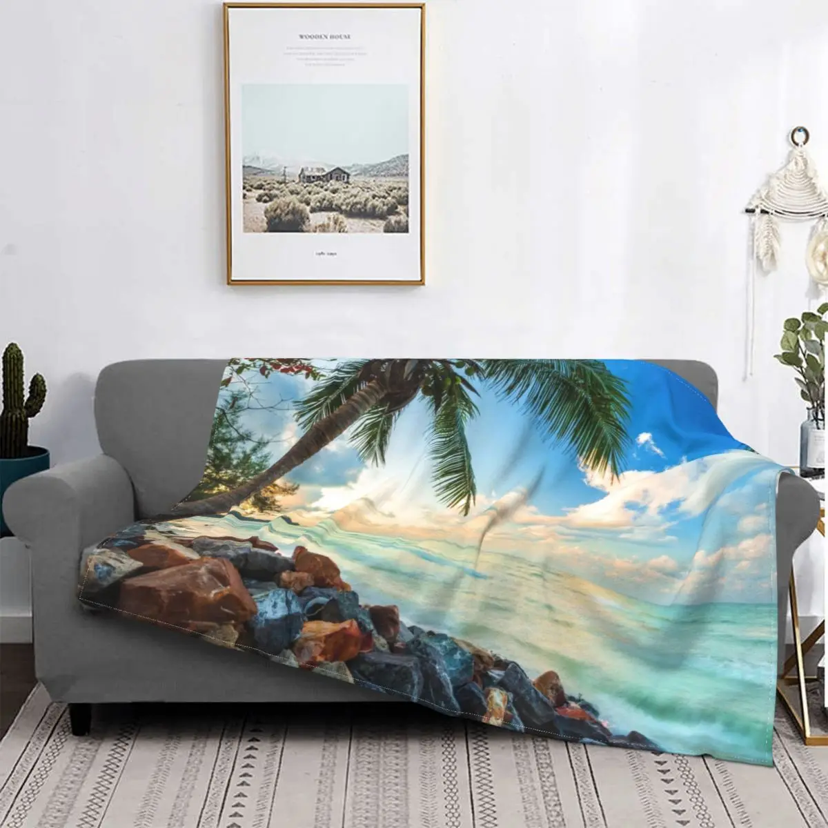 

Раннее утро, восход солнца с фотофлисовым текстильным декором, натуральное многофункциональное теплое одеяло для дома и офиса, стеганое од...