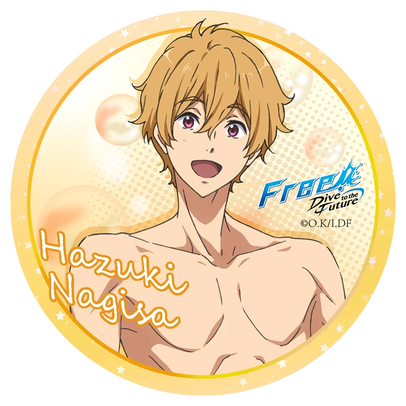 

High Speed Free!Men's swimming Department Nanase Haruka Tachibana Makoto Rin Matsuoka Pendant Badge