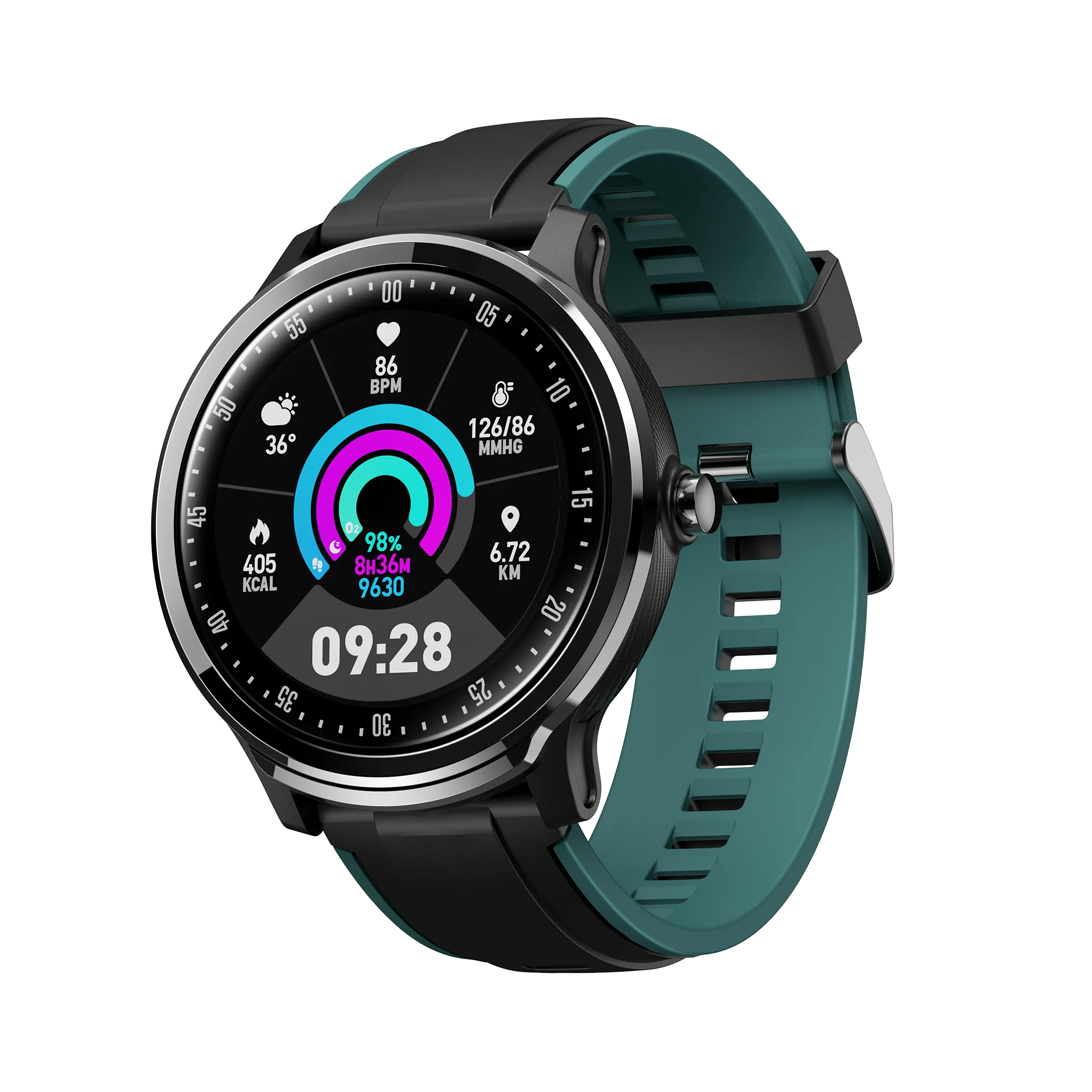 Полностью круглые умные часы с сенсорным экраном SN80 мужские IP68