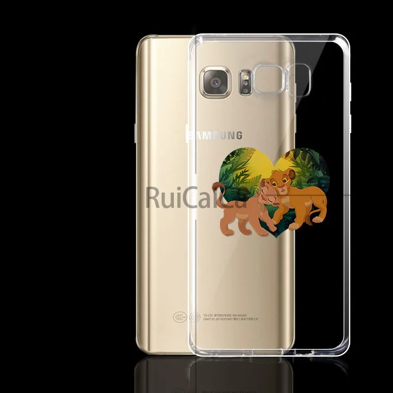 Ruicaica милый мультфильм Король льва 2019 цветной рисунок чехол для телефона Galaxy S7 edge