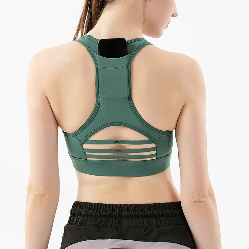 

Dobrit Hollow Breathable Sexy Mesh Running Yoga Bra Women Sports Bra Push Up Crop Top Female Fitness Gym Bra Athletic Sportswear