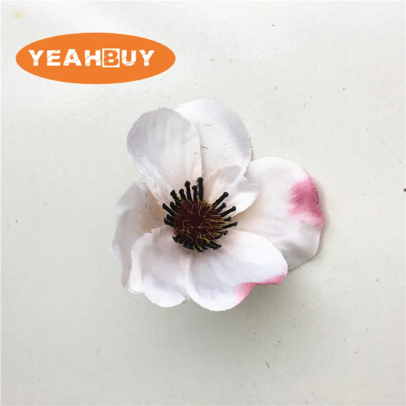 15Colors 7CM Artificial Silk Poppy Flower Heads For DIY Wedding Decoration Hairpin Wreath Accessories Festival Supplier | Дом и сад