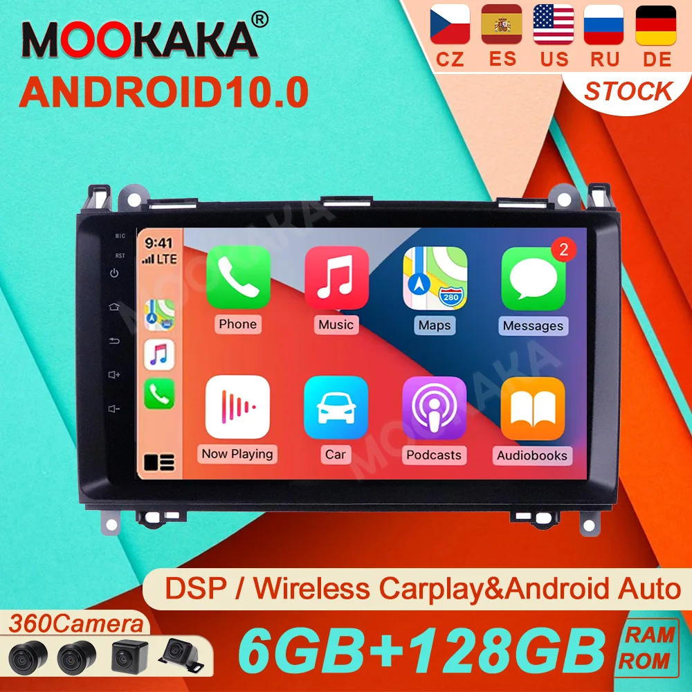 

Автомагнитола 6 + 128GBAndroid10PX6 для Benz B-Class T245 2005-2011, автомагнитола, мультимедийный видеоплеер, навигация, GPS, аксессуары, авто2 din, без DVD