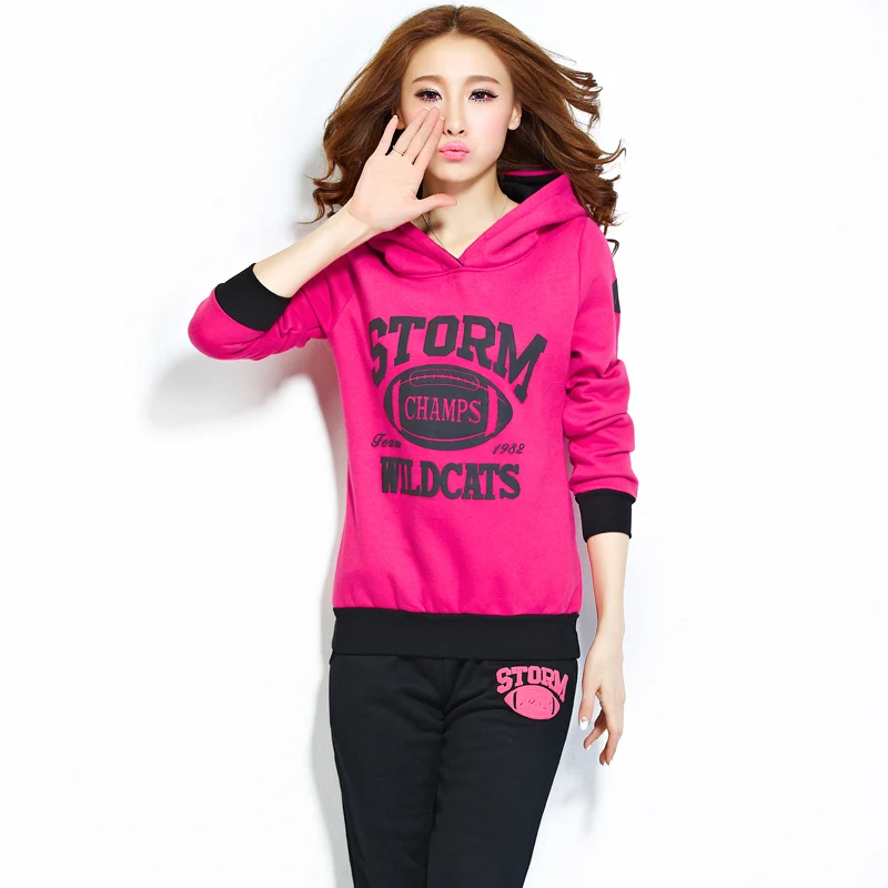 Женский костюм Новый Модный зимний теплый толстый флисовый комплект из трех