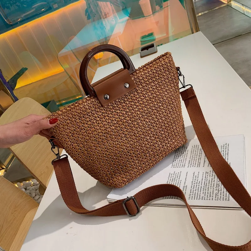 Женская плетеная Сумка на одно плечо в этническом стиле|Женские рюкзаки| |