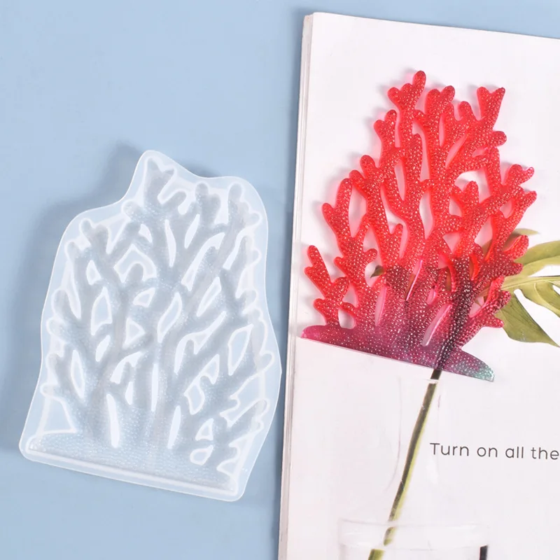 С украшением в виде кристаллов силиконовые формы морских коралловых эпоксидная