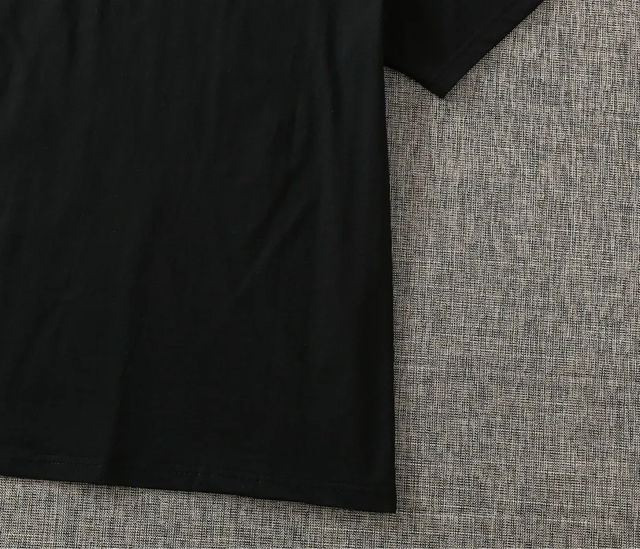 

108296 New Spring Summer Fashion Brand Luxury Design Casual Versatile Letter Printed Cotton Unisex Short Sleeve T-shirt B2