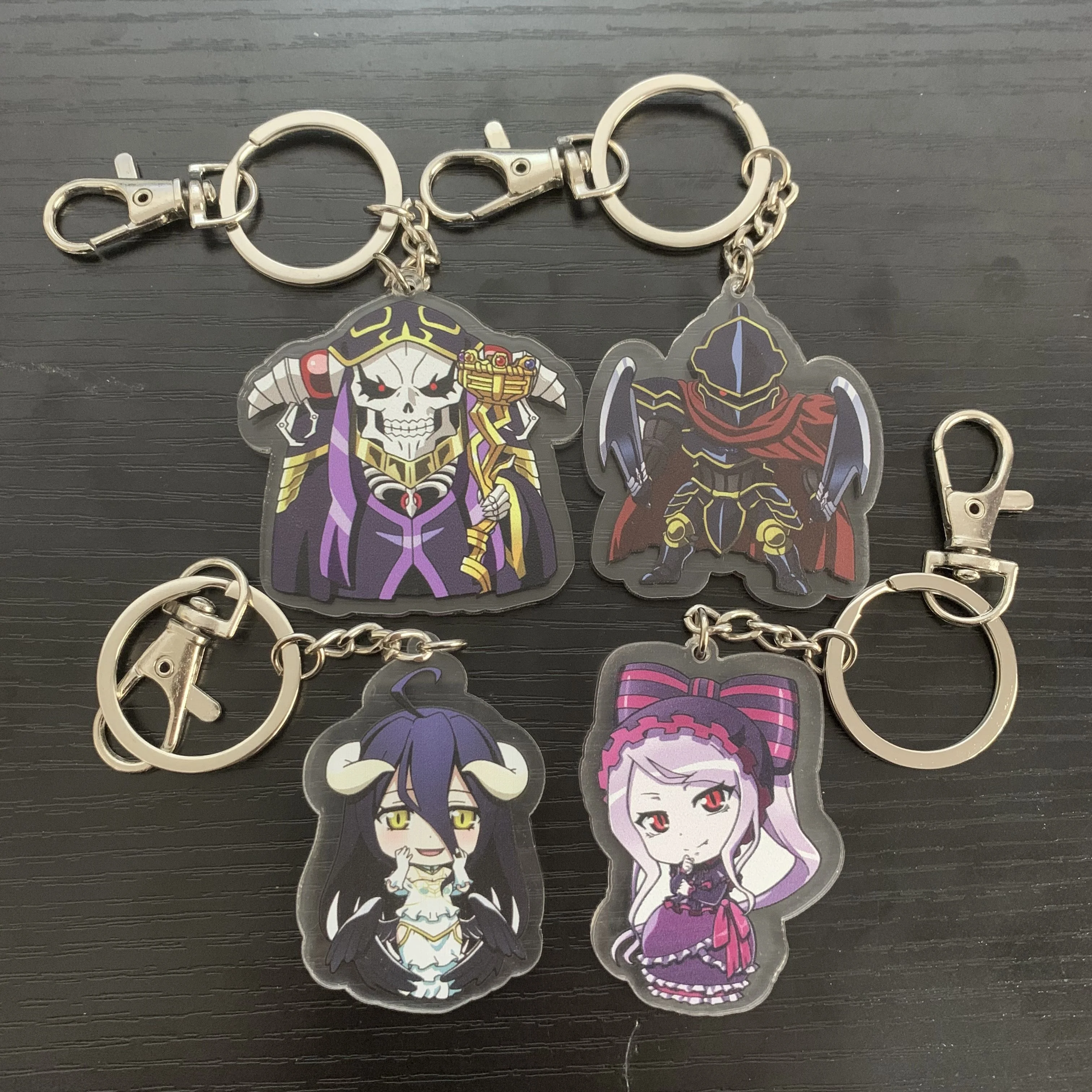 Оригинальная фигурка Ainz Ooal акриловый брелок для косплея ключей кольцо фанатов |