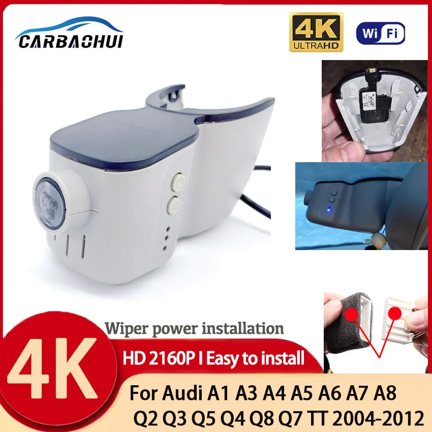 

Easy to install HD 4K HD Car Dash Cam Video Recorder For Audi A1 A3 A4 A5 A6 A7 A8 Q3 Q5 Q7 TT b5 b6 b7 b8 b9 c7 8p rs3 rs4 rs5