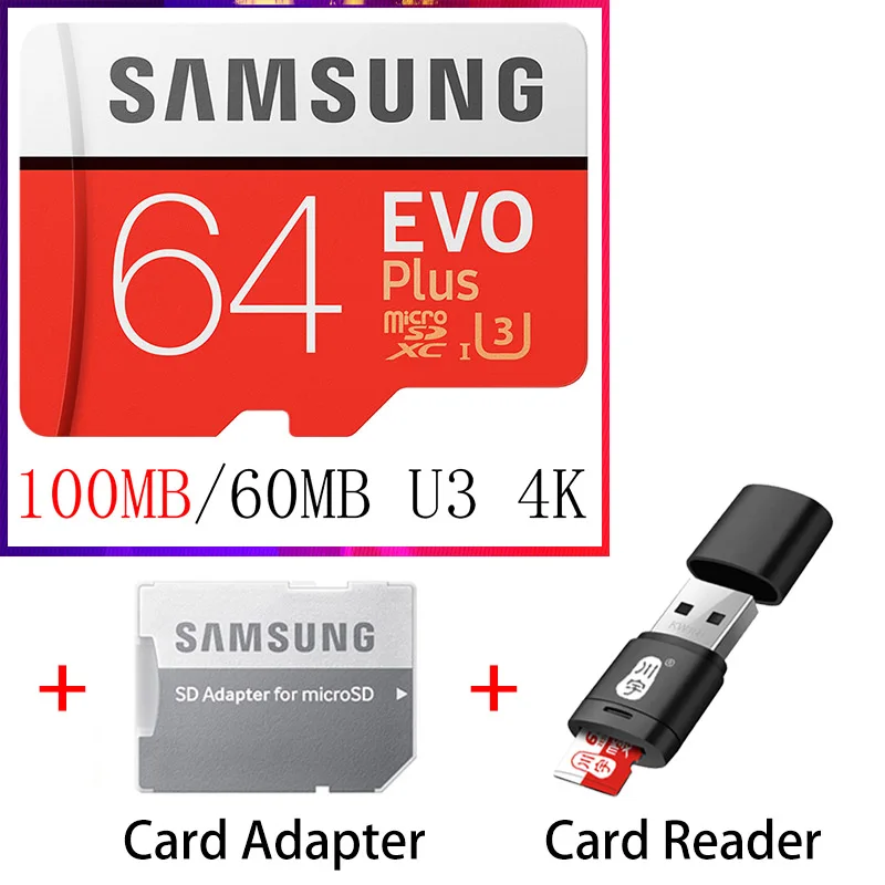 SAMSUNG EVO Micro SD 128 ГБ 32 ГБ 64 Гб 256 ГБ 512 ГБ U1 U3 Micro SD карта памяти 32 64 128 ГБ Флэш-карта SD/TF MicroSD для телефона - Емкость: MB-MC64G-KT5-C286