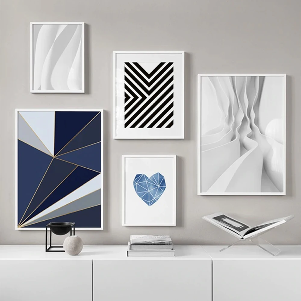 

Geometry Shapes Poster Abstract Line Canvas Painting Modern Art Print Norbic Wall Picture For Living Room Home Decor