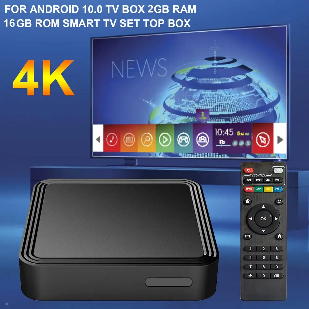 new for android 10 0 tv box quad core 1gb ram 8gb rom set top tv box amlogic tv box 2 4g 5gwifi 3d 4k hdr bt 4 1 free global shipping