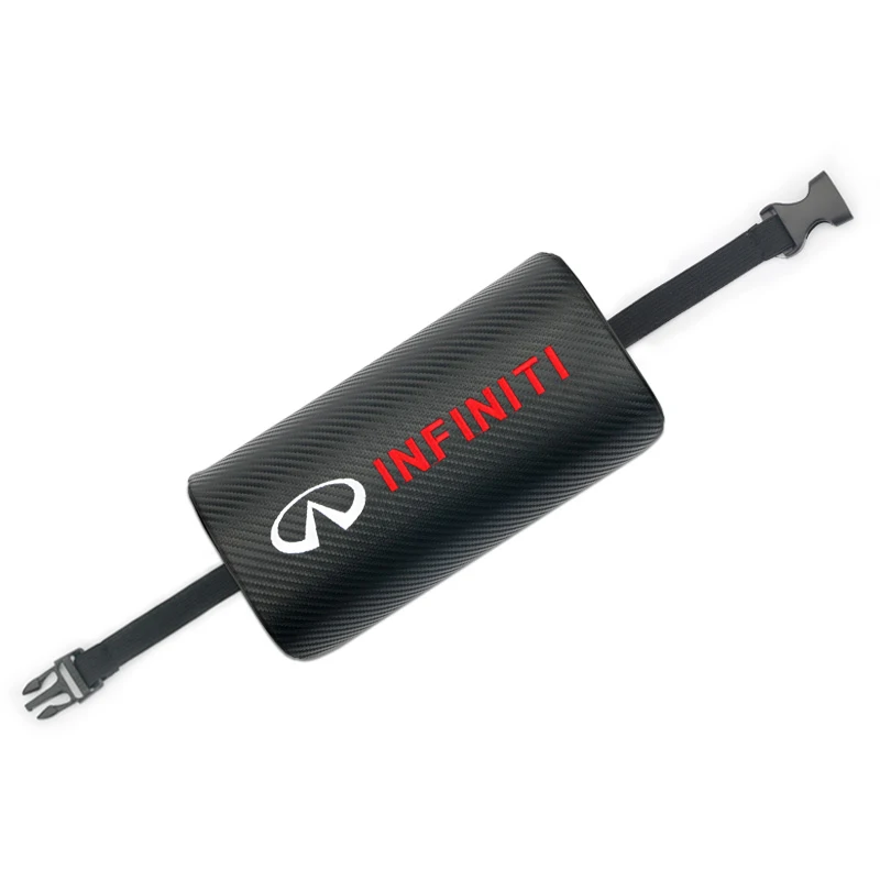 Автомобильная подушка для шеи из углеродного волокна Кожаная автомобильный