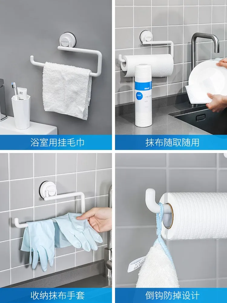 Стойка для бумажных полотенец Вакуумная присоска кухонные аксессуары Полка в