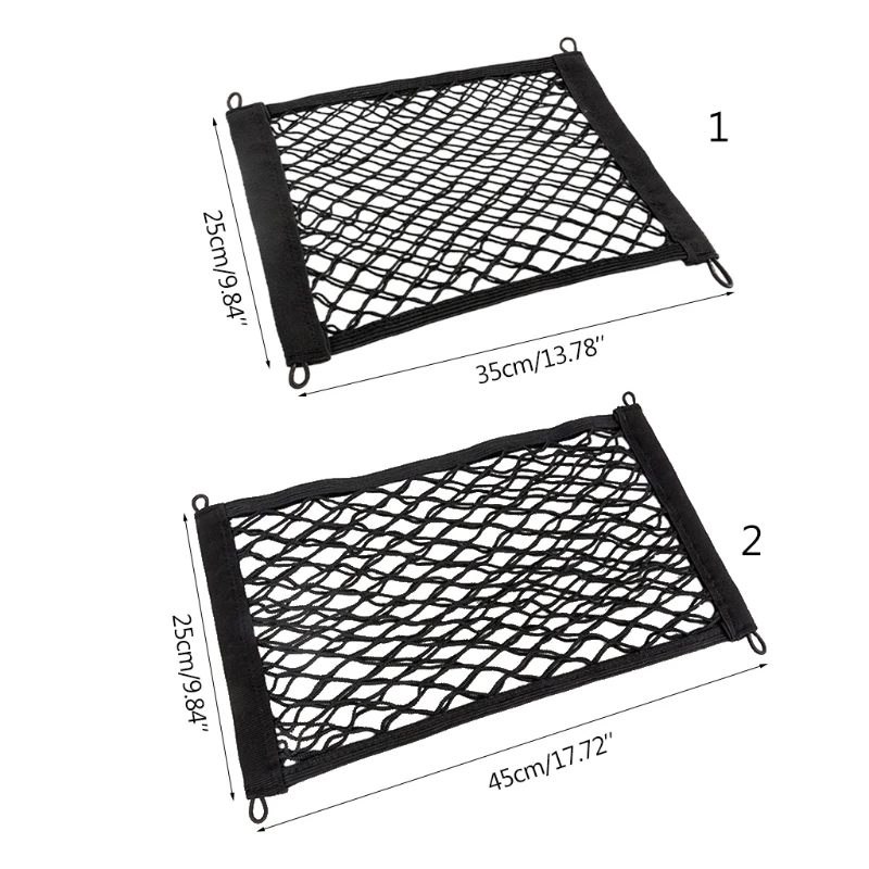 

Auto Rear Net Polyester Adjustable Cargo Storage Organizer Suitable for Vehicle Storage T21E
