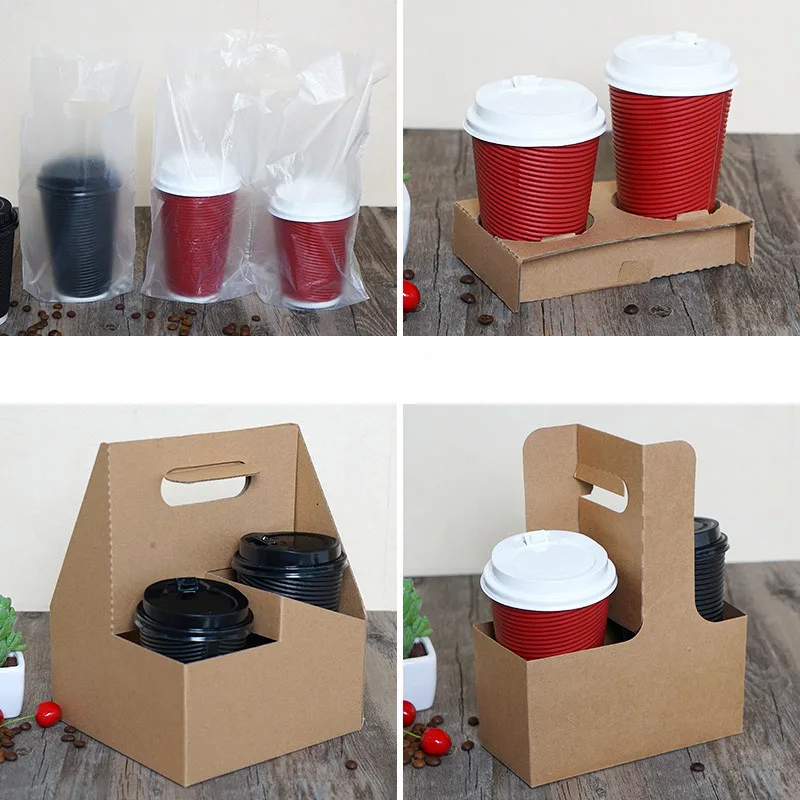 Высококачественная одноразовая кофейная чашка толстые черные/красные/крафтовые