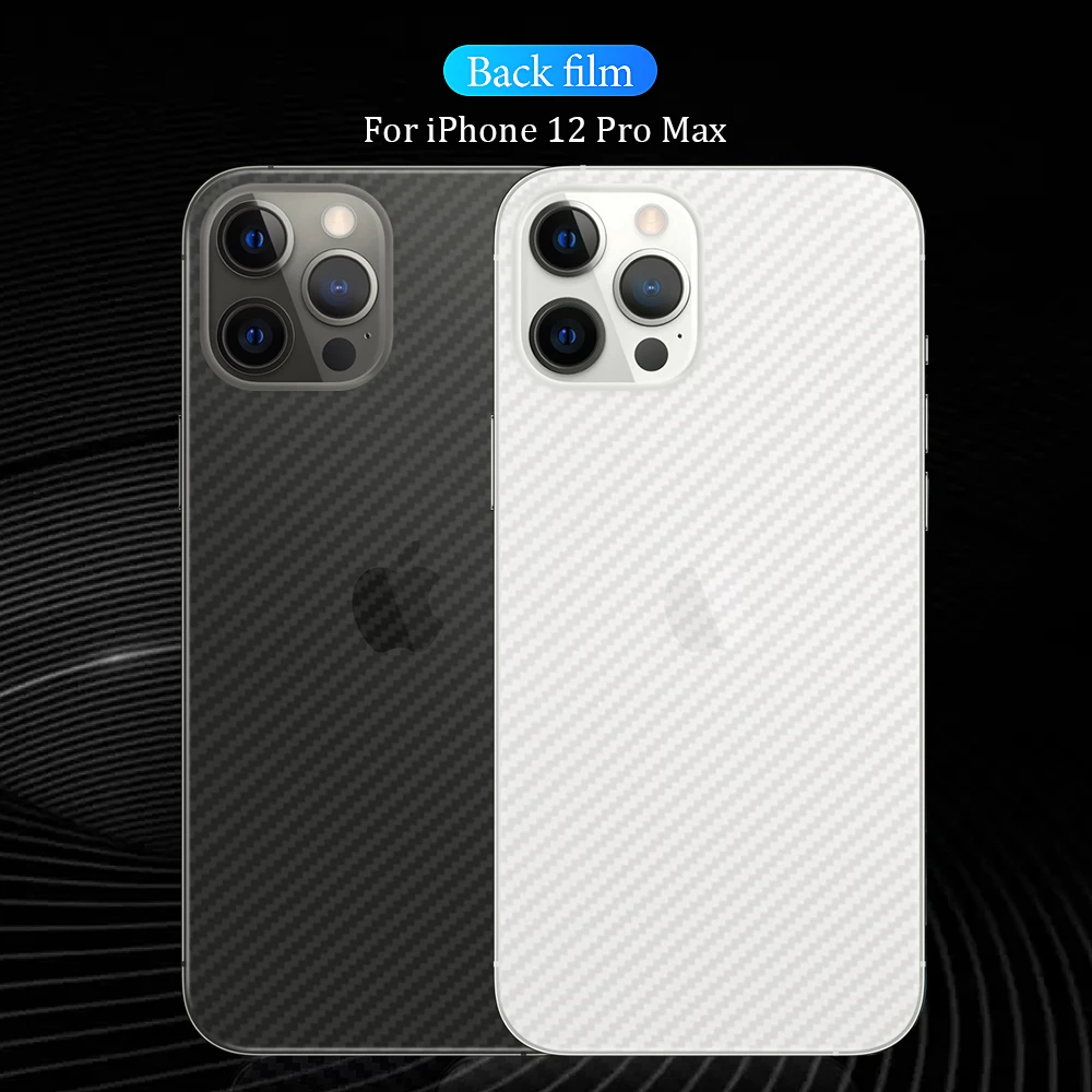 Защитная пленка на заднюю панель из углеродного волокна для iphone 11 Pro Max 12