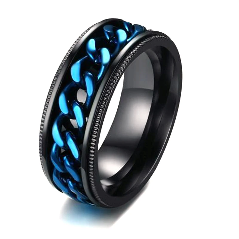 4 Styles New Titanium Men Rings Hiphop Colcorful Shell Pattern Steel Male Ring Jewelry Gift Size 6-13 | Украшения и аксессуары