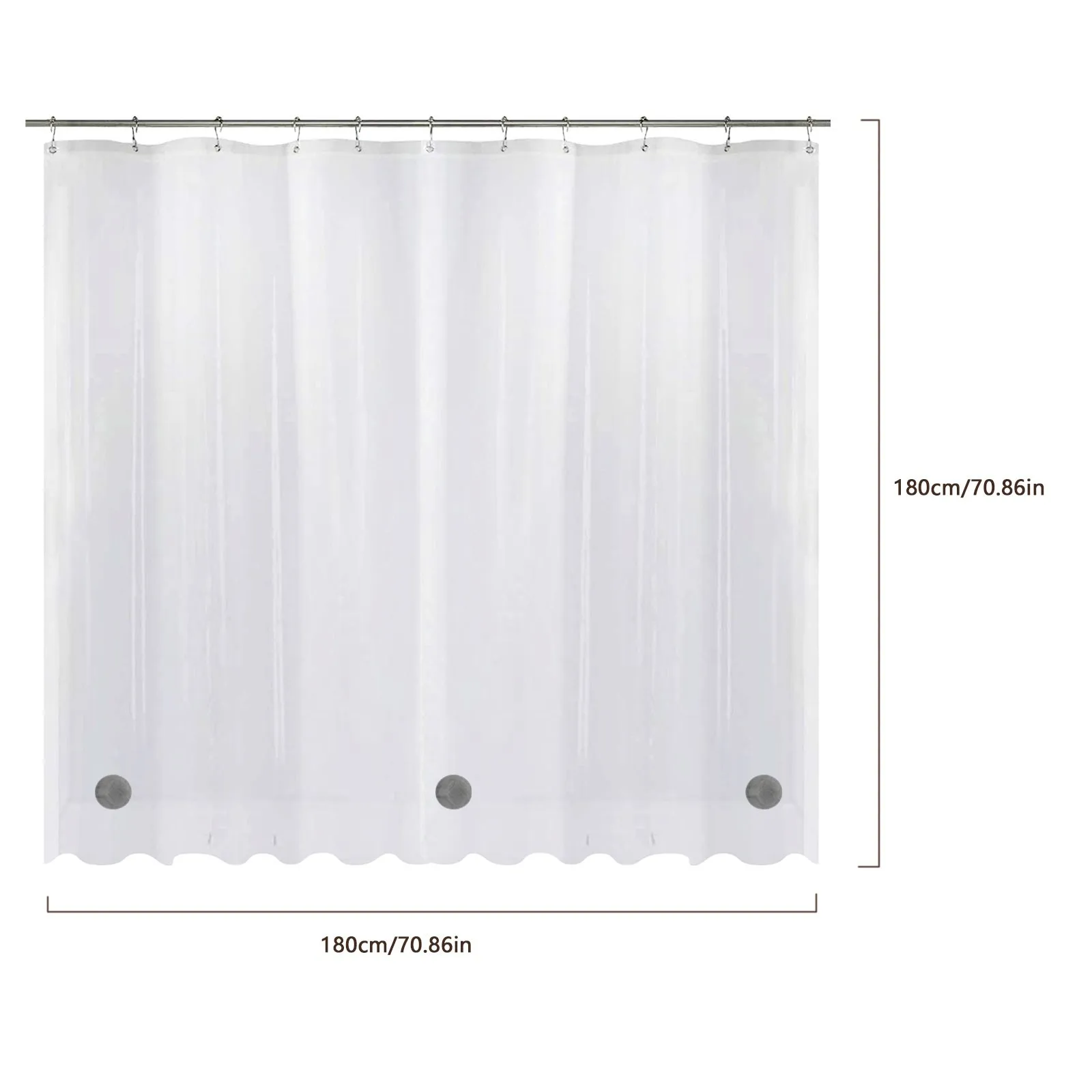 

Bath Shower Curtain Liner Clear Non Toxic Mold Resistant Waterproof Bathroom Bathroom Products Bathroom Curtains new