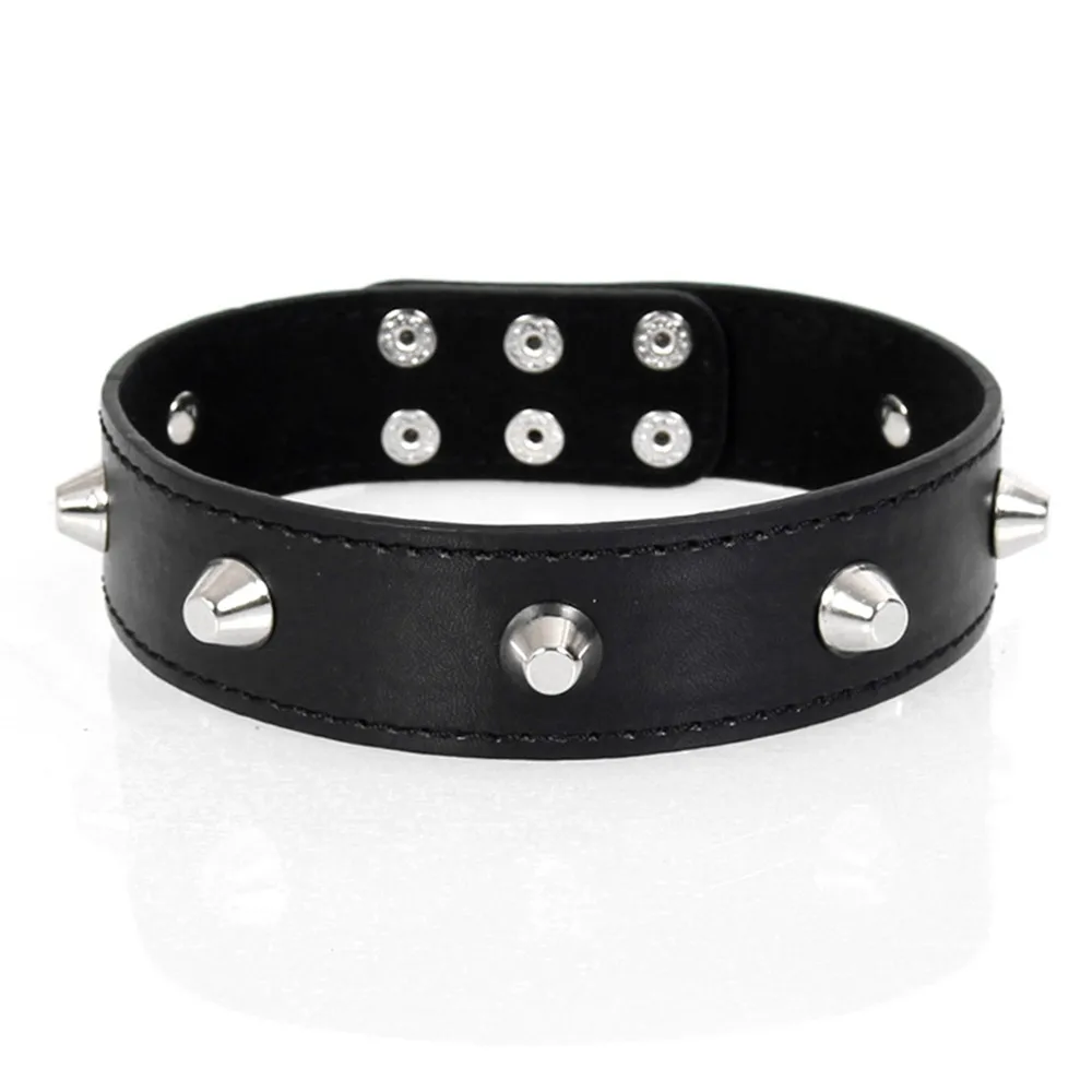 BDSM Bondage Sex Necklace SM Toys Punk Style Neck Ring Spike Rivet Buckle Collar Erotic For Couples | Красота и здоровье