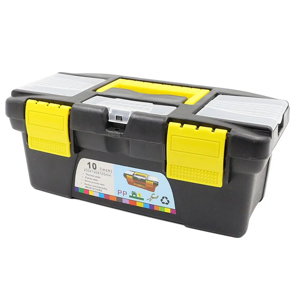 

10 Inch 12.5Inch Multifunctional Instrument Parts Hardware Tool Storage Box ABS Plastic Toolbox Electrician Box