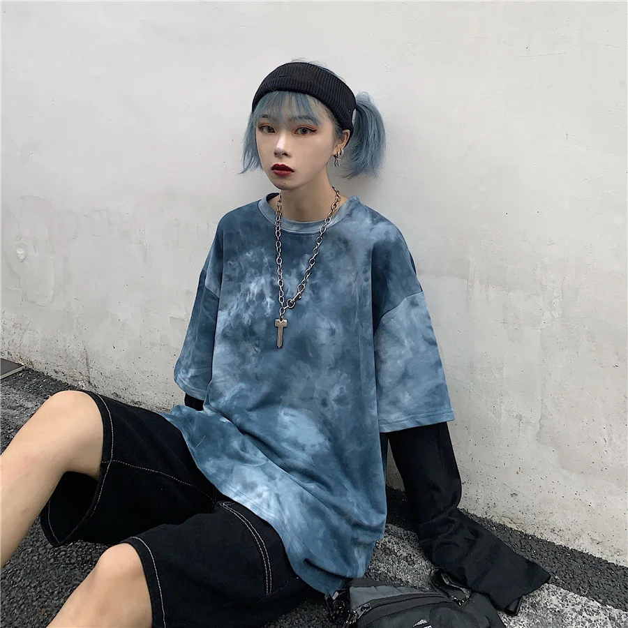 Женская футболка с длинным рукавом Koean Ulzzang Harajuku Повседневная футболка|Футболки| |