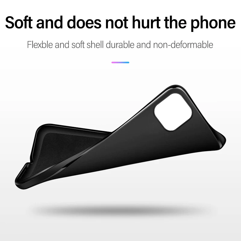 Матовый чехол для телефона iPhone 11 12 Pro XS Max SE 2020 мягкий полноэкранный защитный XR X 7 8