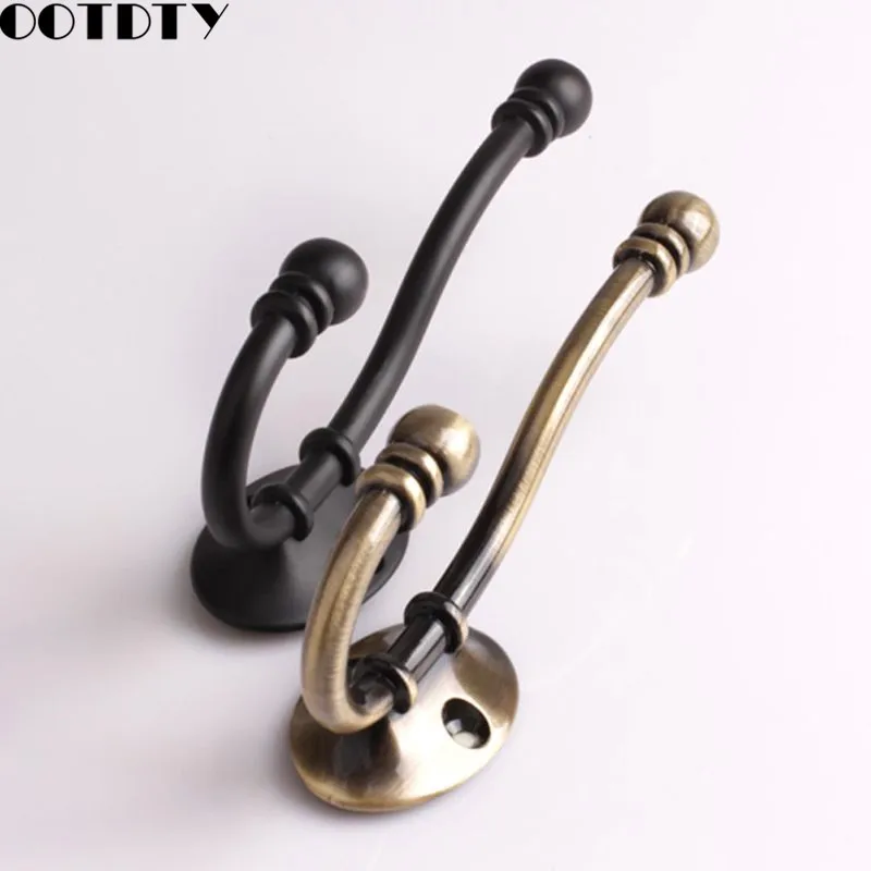 

10Pcs Wall Hooks Coat Hooks Towel Hook for Hanging Heavy Duty Hat Hook Double Wall Mounted Coat Hanger with Screws