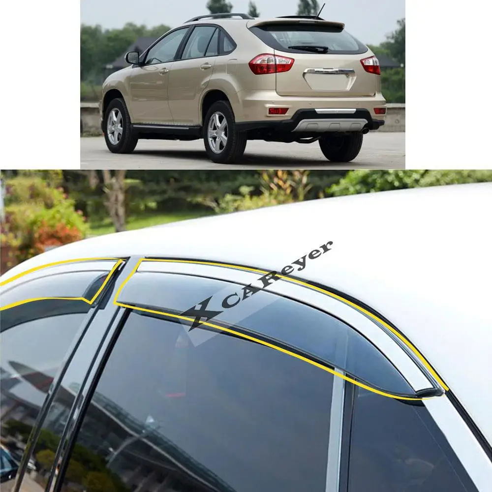 

Стикер для кузова автомобиля BYD S6 2011 2012 2013 2014 2016 2017, пластиковое окно, ветрозащитный козырек, защита от дождя и солнца