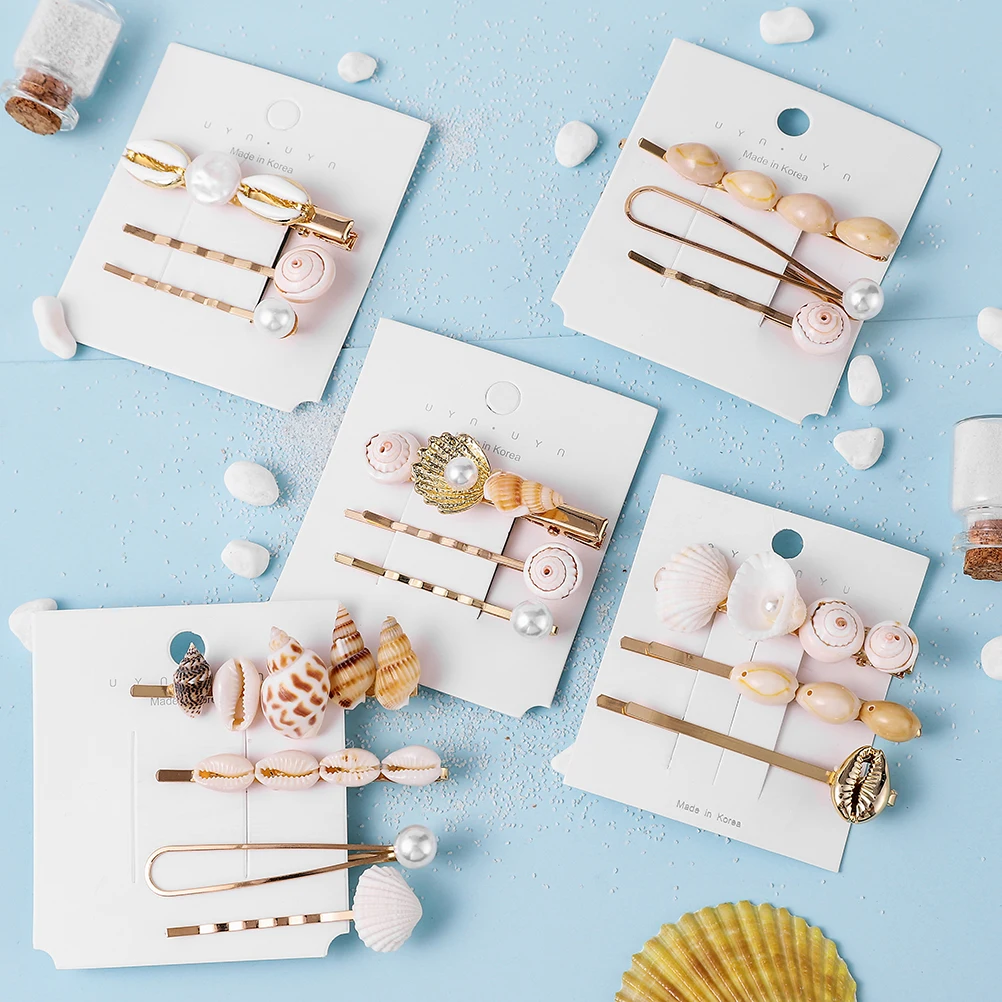 М MSIM заколки для волос серии "Океан" для женщин, BB заколки для волос, для девушек, раковины, раковины, морская звезда, лягушка, клипсы INS, наборы аксессуаров для волос