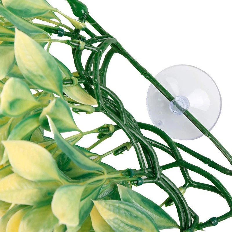 Растения для рептилий растения 2 шт. подвесное растение террариума из шелка с