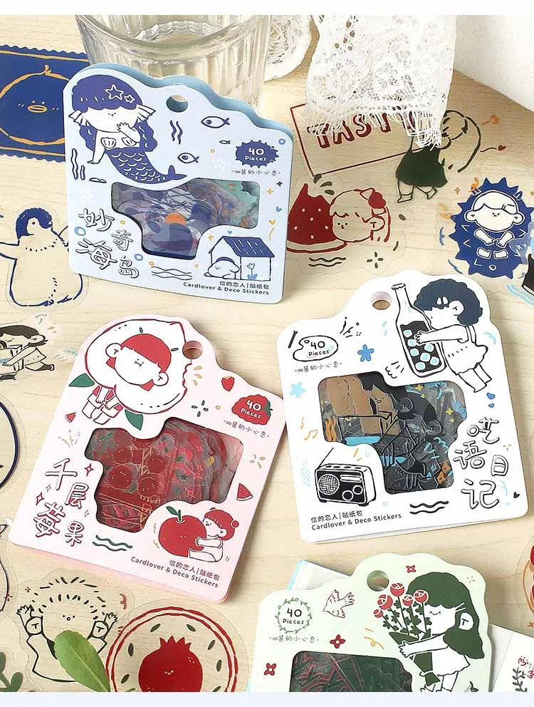 

45pcs/lot Cute Plant Adhesive Stationery Sticker Diy Album Scrapbooking Diary Planner Journal Sticker Decorative Label For Kids