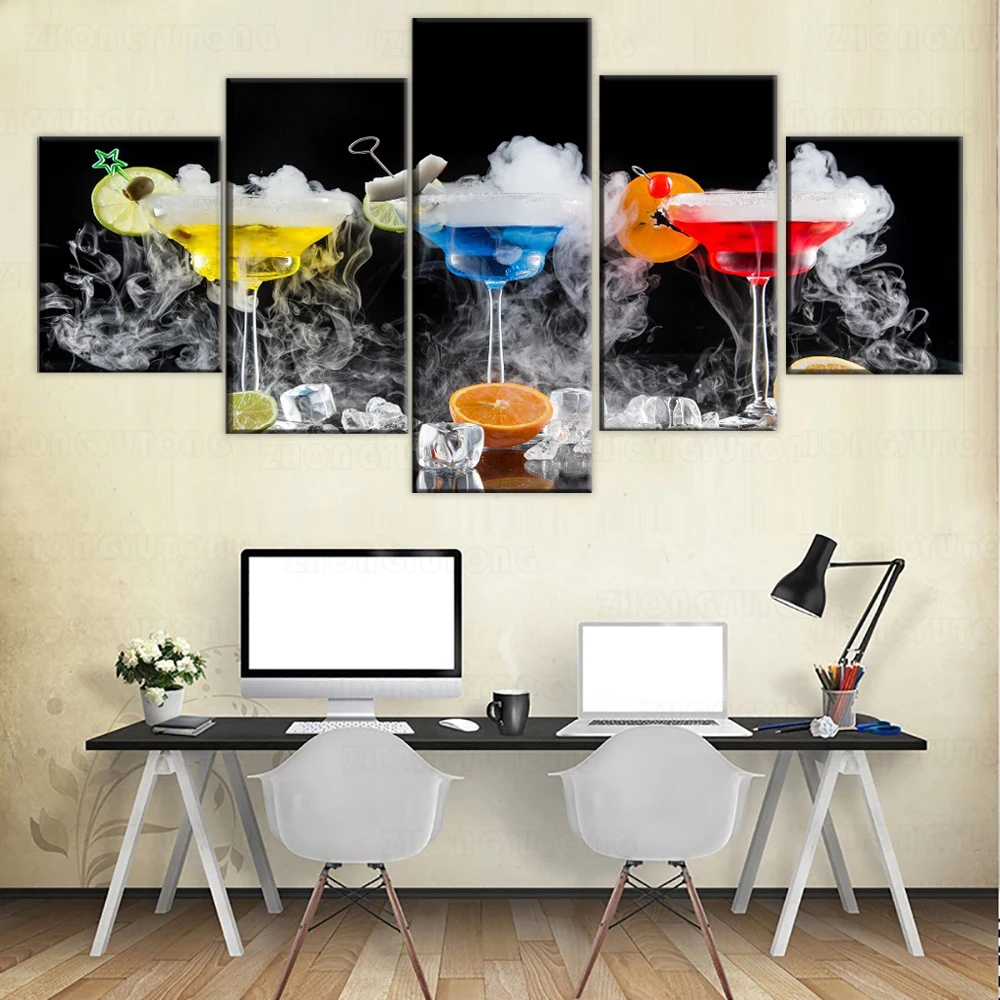 Картина на холсте декор для вечерние 5 шт. | Дом и сад