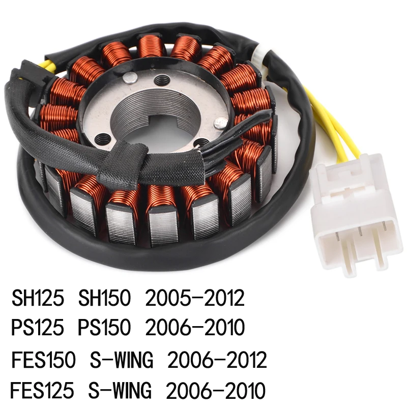 

Катушка статора для скутера Honda SH PS 150 125 Фес 125 150 SH125 SH150 PS125 PS150 FES150 FES125 S-WING SWING 2006-2012 2011 2010