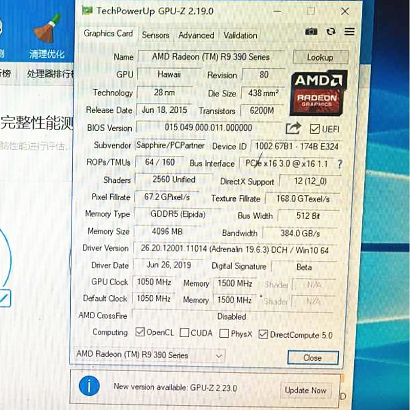 Видеокарта SAPPHIRE R9 390 4 Гб AMD Radeon R9390 видеоэкран карты GPU плата настольный компьютер