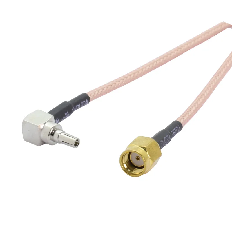 2 шт./лот CRC9 папа правый угол к RP SMA разъем RF коаксиальный кабель RG316 Pigtail 15 см |