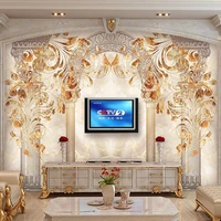 custom 3d mural wallpaper marble european style arch roman column living room tv background wall painting papel de parede fresc