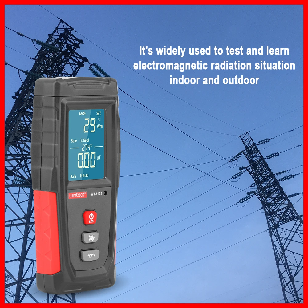 Измеритель уровня радиации RZ EMF перезаряжаемый портативный дозиметр Гейгера |