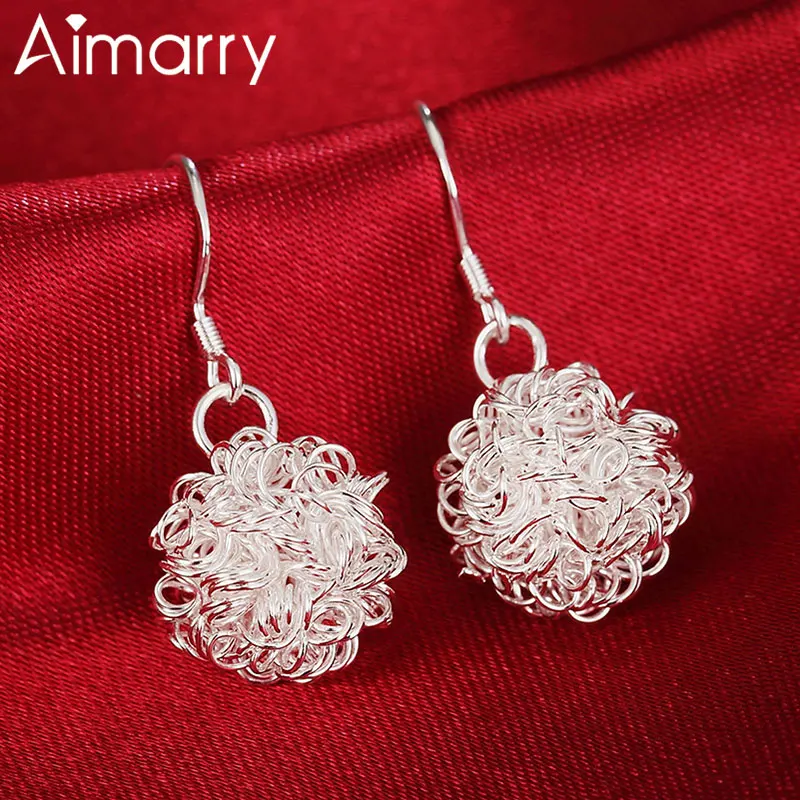 

Aimarry 925 Sterling Silver Charm Waeve Earrings For Women Party Birthday Gifts Wedding Fashion Jewelry