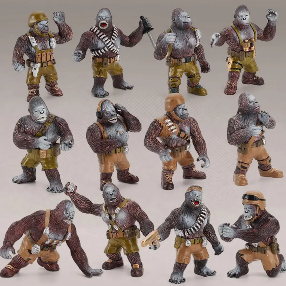 

Gorilla Display Mold Creative Handmade PVC Realistic Plastic Animal Figurine for Home