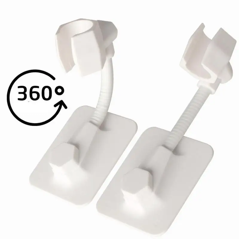 

1pc Adjustable Shower Head Holder Universal No-punch Wall Accessory Bathroom Seamless Mounted Suction Bracket Sprinkler Cup P0Z2