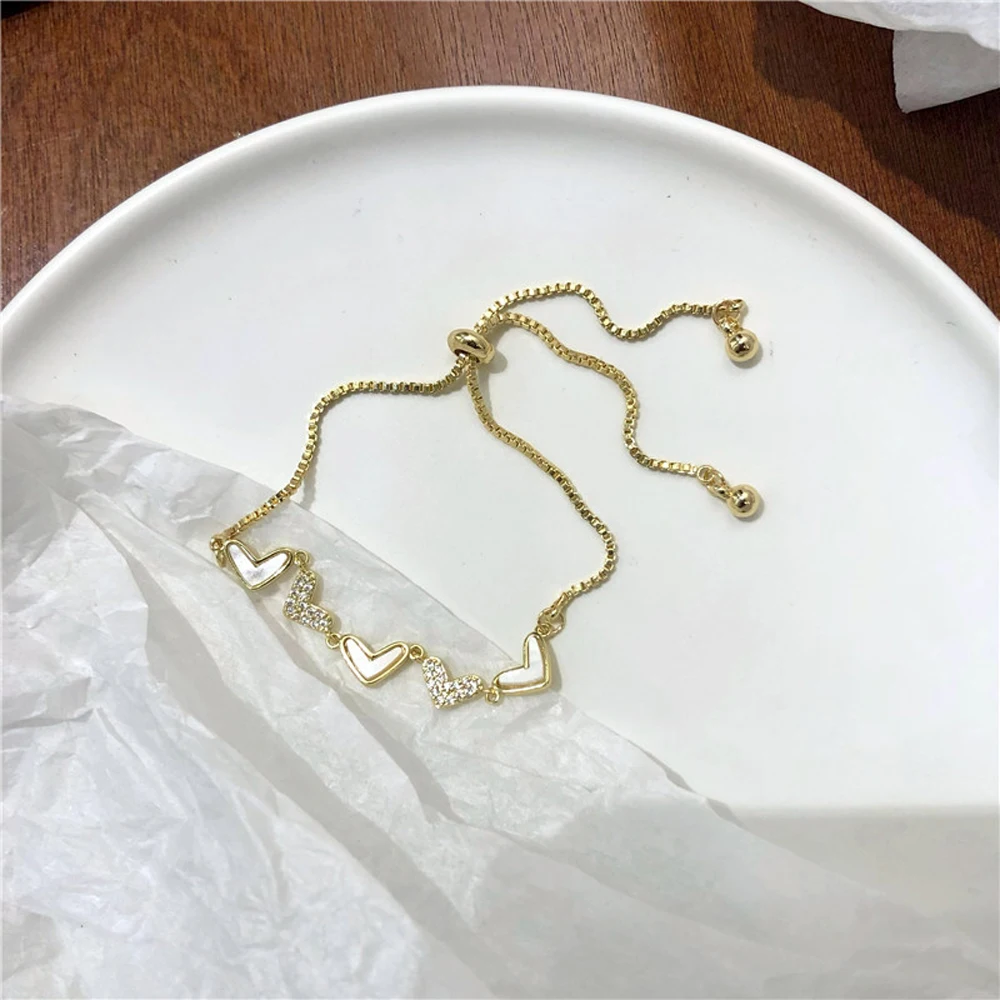 

The New Tide Restoring Ancient Ways Is Contracted Sweet Heart Women Bracelet Charm Bracelet Accessories