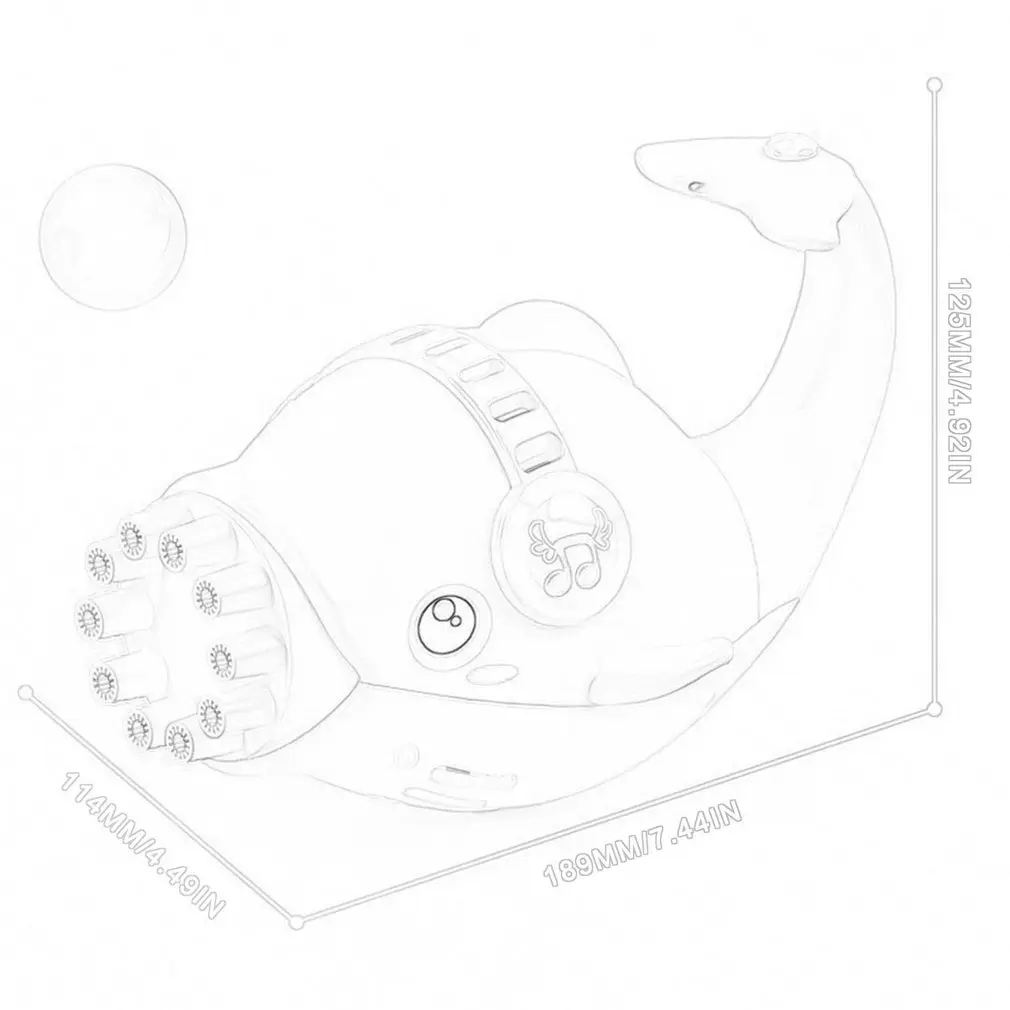 

Automatic Dolphin Bubble Machine Electric Bubble Toy Blower Bubbles Maker Toy For Kids Toddlers 10 Holes