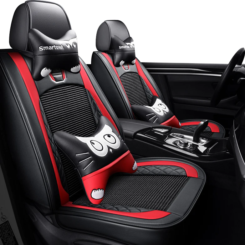 Чехлы на сиденья автомобиля ZHOUSHENGLEE ice silk 5 накидки для Opel Astra Antara Vectra Zafira Chery Tiggo 3 7 QQ