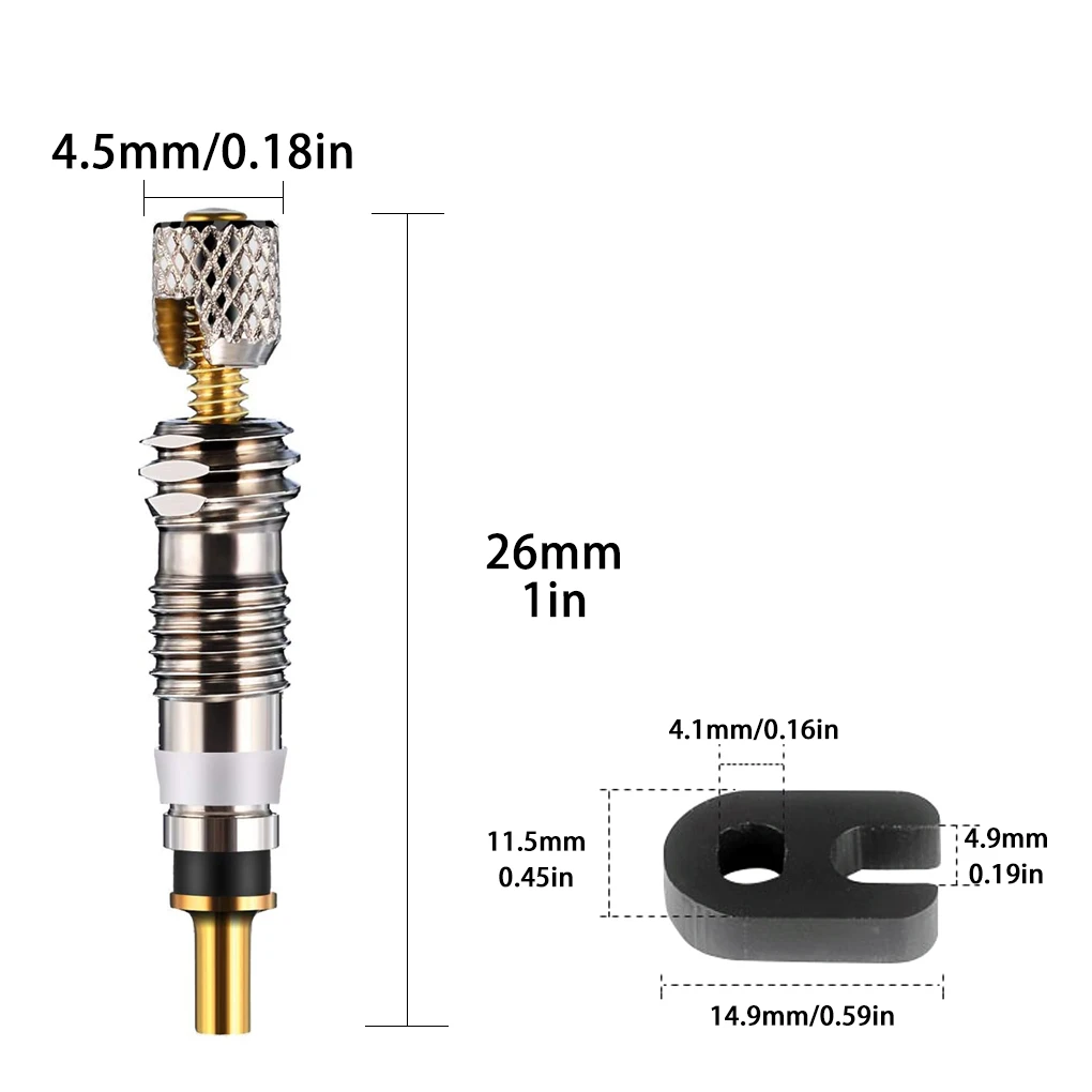 12pcs/Set Bike Tire Valve Core Set Bicycle Tyre Air Repair Tool Kit Replacement For Presta | Спорт и развлечения