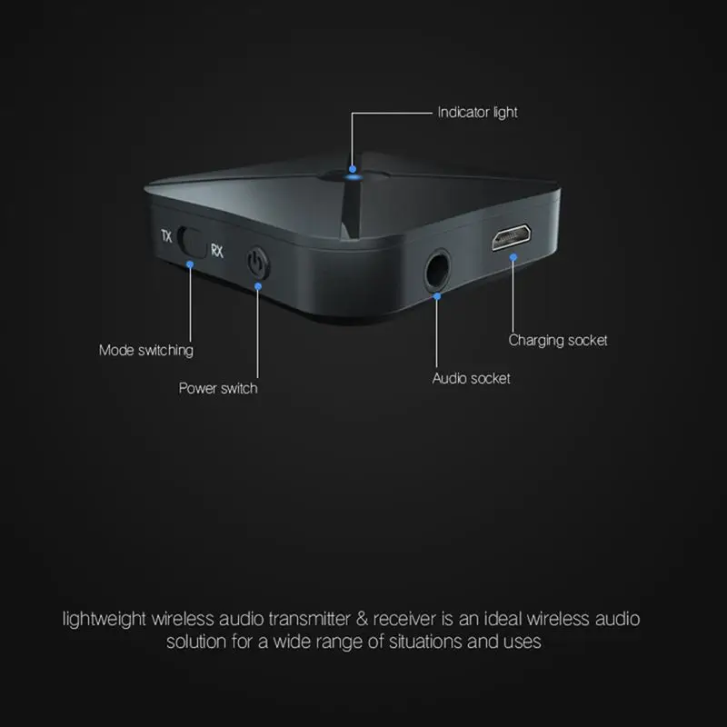 Bluetooth приемник V4.2 беспроводной аудио музыкальный адаптер A2DP с 3 5 мм стерео