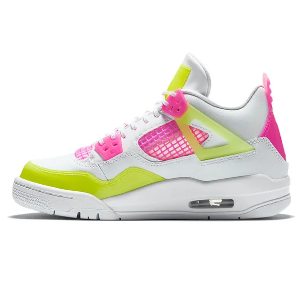 

Top Quality Men Basketball Shoes Thunder White Red Orange Cement Pure Money Bred Royalty Game Royal 4s Sports Shoes Sneaker